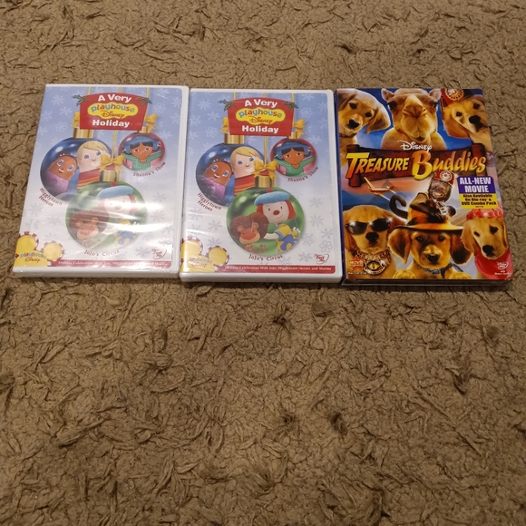 Disney Other - Brand New Disney DVDs-(2) same movie- A Very Playhouse Holiday &Treasure Buddies